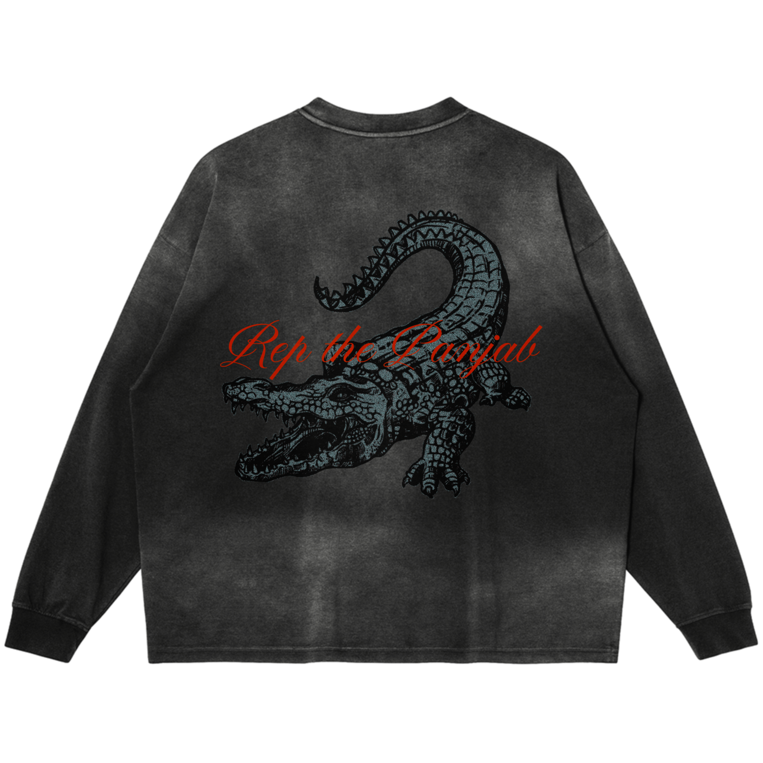 Crocodile long-sleeve oversized
