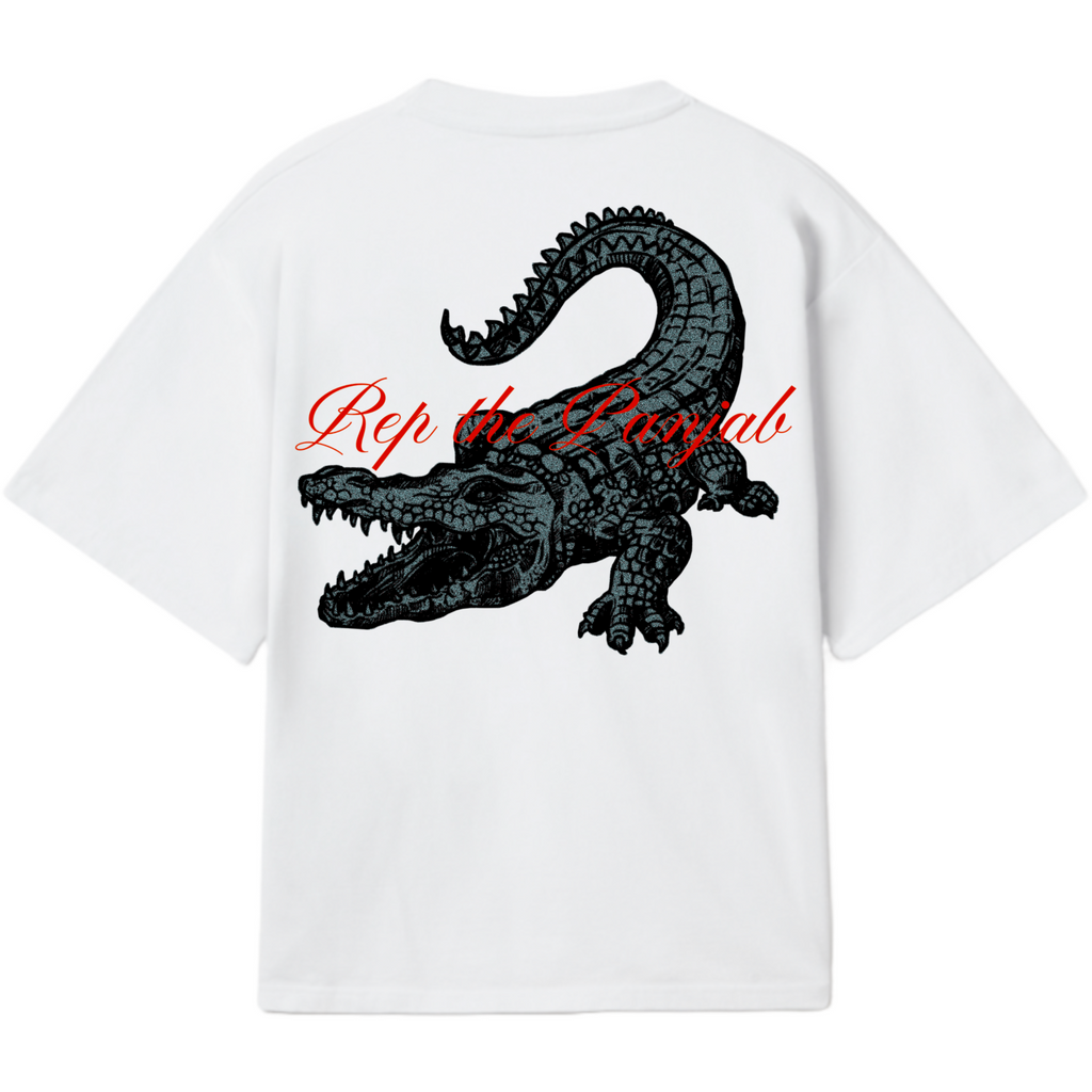 Crocodile super-boxy fit t-shirt