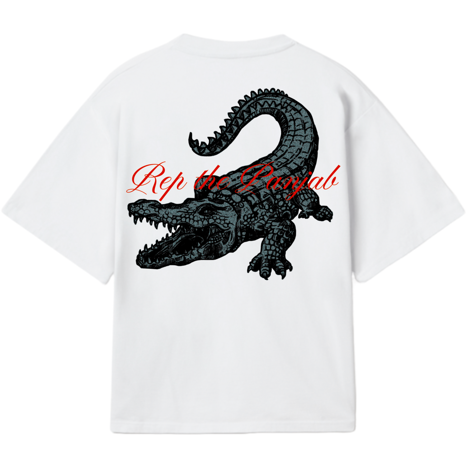 Crocodile super-boxy fit t-shirt